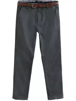 Брюки чинос Next Regular Chino Pants, базальтовый серый