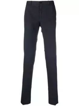 Брюки чинос прямого кроя Incotex, синий