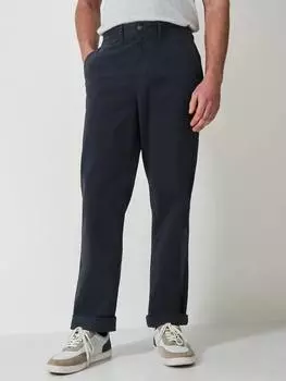 Брюки-чинос прямого покроя Crew Clothing, черный