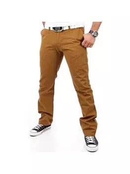 Брюки чинос RESLAD Chino Basic, коричневый