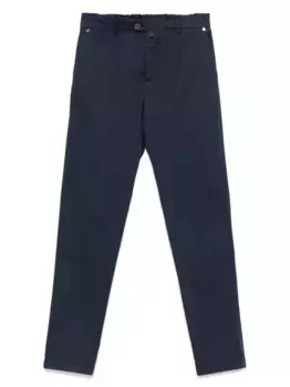 Брюки чинос с нашивкой-логотипом Kiton, синий