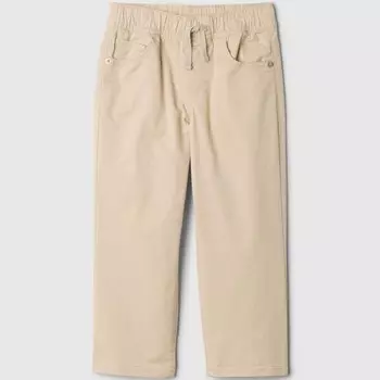 Брюки чинос с завязками Gap, бежевый