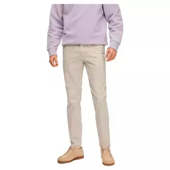 Брюки чинос Selected New Miles Slim Fit, бежевый