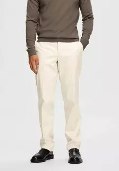 брюки чинос Straight Fit Selected, цвет moonstruck