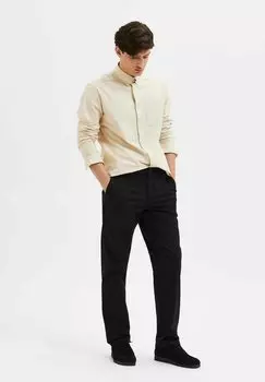 Брюки чинос STRAIGHT LEG Selected Homme, цвет schwarz