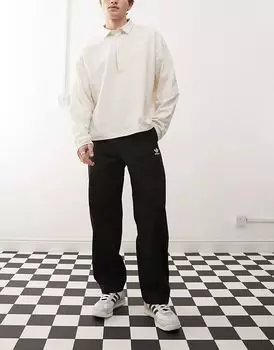 Брюки чинос Trefoil Essentials черного цвета adidas Originals