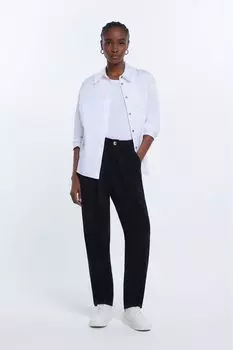 Брюки-Чиносы бочкообразного кроя River Island, черный