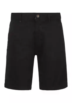Брюки-чиносы BOSS ORANGE "Шорты Chino slim", с контрастными деталями, черный