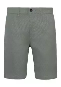 Брюки-чиносы BOSS ORANGE "Шорты Chino slim", с контрастными деталями, зеленый