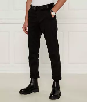 Брюки-чиносы Boss Orange Tapered Fit, черный