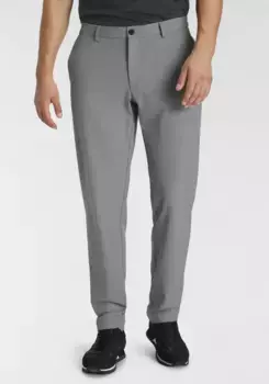 Брюки-чиносы Bruno Banani "шерстяной узор с эластичным поясом", серый