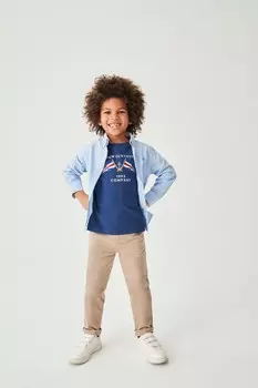 Брюки-Чиносы Crew Clothing приталенного кроя Crew Clothing Company, серый