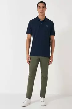 Брюки-Чиносы Crew Clothing приталенного кроя Crew Clothing Company, зеленый