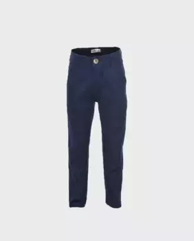 Брюки-чиносы для мальчика с 5 карманами и однотонным принтом La Ormiga, темно-синий