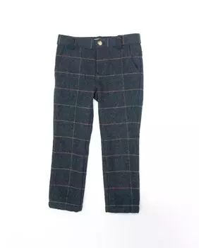 Брюки-чиносы для мальчика в синюю клетку Fina Ejerique, синий