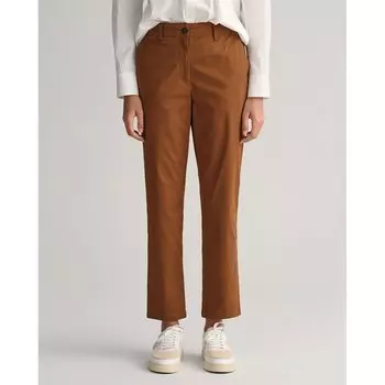 Брюки-чиносы Gant Slim Fit, коричневый
