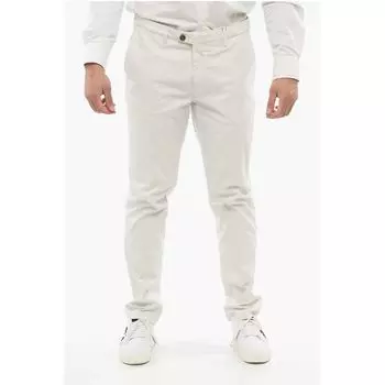 Брюки-чиносы ID Stretch из хлопка Corneliani, White