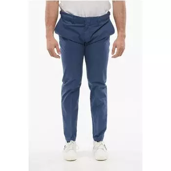 Брюки-чиносы ID Stretch из хлопка Corneliani, синий
