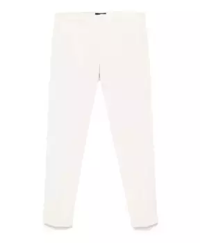 Брюки Чиносы из хлопка и габардина цвета экрю Fay, бежевый