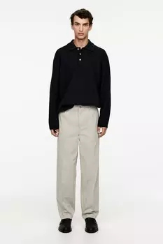 Брюки-Чиносы из хлопкового твила. Arket, серый