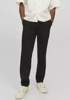 Брюки-чиносы Jack & Jones "JPSTOLLIE JJBENJI DEK NOOS", черный
