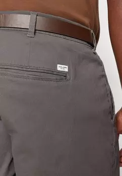 Брюки-чиносы JPSTMARCO JJDAVE WITH BELT Jack & Jones, серый