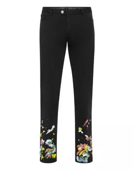 Брюки-чиносы капают Philipp Plein, черный