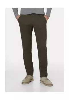 Брюки-чиносы классического кроя с стрейчем ODESSA redpoint, цвет Oliv