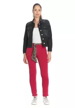 Брюки-чиносы Le Temps Des Cerises "DYLI 2" с завязывающимся поясом, розовый