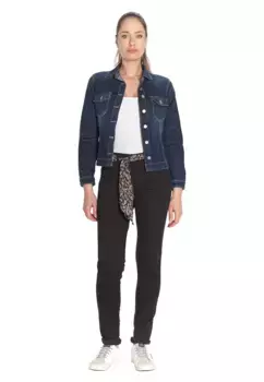 Брюки-чиносы Le Temps Des Cerises "DYLI 2" с завязывающимся поясом, черный