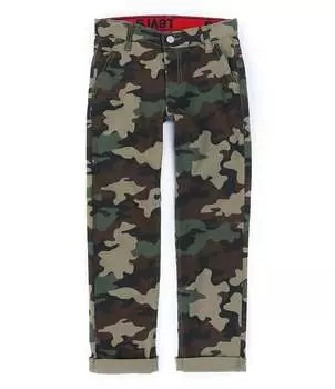 Брюки-чиносы Levi's Big Boys 8-20 502 стандартного зауженного кроя с камуфляжным принтом, зеленый