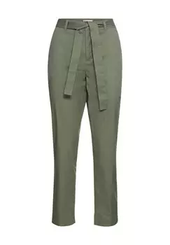 Брюки-чиносы Малина, пояс, боковые карманы, женские Adagio, хаки