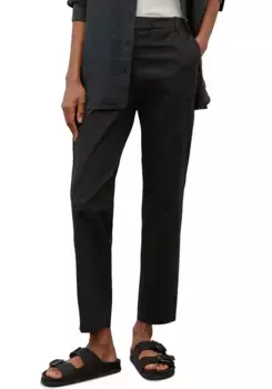 Брюки-чиносы Marc O'Polo Torne с классическими складками для большей элегантности, черный