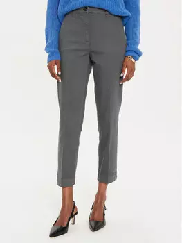 Брюки чиносы обычного кроя Marella, серый