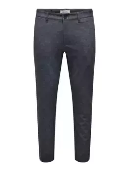 Брюки-чиносы ONLY & SONS "ONSMARK PANT HERRINGBONE PRINT GW 3361BF", цвет Dress Blues