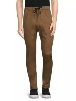 Брюки-чиносы приталенного кроя Sureshot с завязками Zanerobe, цвет Bronco Brown
