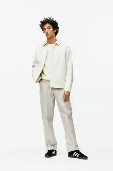 Брюки-Чиносы прямого кроя из хлопка Arket, серый