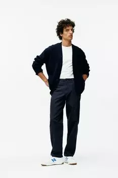 Брюки-Чиносы прямого кроя из хлопка Arket, синий