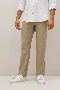 Брюки-чиносы прямого кроя Next, серый