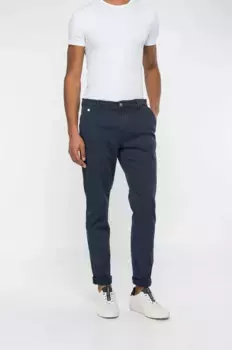 Брюки-чиносы Replay "Benni Regular Slim Chino", синий