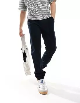 Брюки-чиносы с манжетами French Connection темно-синего цвета