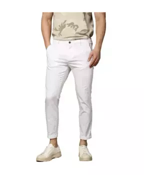 Брюки Чиносы с объемным узором resca и морковкой Mason'S, белый