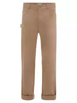 Брюки-чиносы с пятью карманами для рабочей одежды Jw Anderson, бежевый