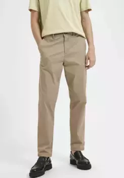 Брюки-чиносы SELECTED HOMME "SLHSLIMTAPE-NEW MILE", серый