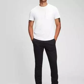 Брюки-Чиносы skinny-fit из эластичного хлопка Gap, черный