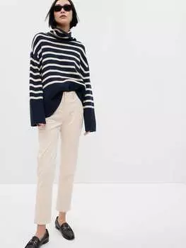 Брюки-Чиносы Slim-Fit со средней посадкой Gap, цвет light beige