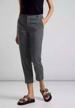 Брюки-чиносы STREET ONE, жаккард, зеленый