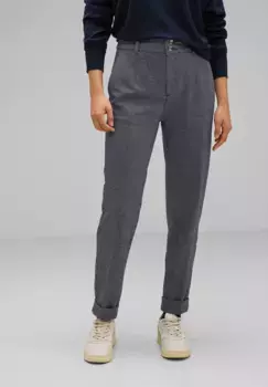 Брюки-чиносы STREET ONE, жаккардовые, синий