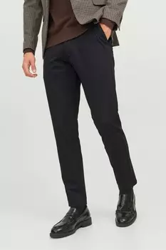 Брюки-Чиносы стрейч с облегающими штанинами Jack & Jones, черный