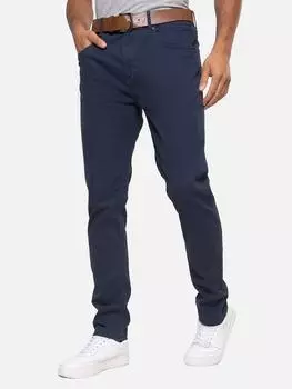 Брюки-чиносы стрейч с поясом 'Georgia' Threadbare, темно-синий